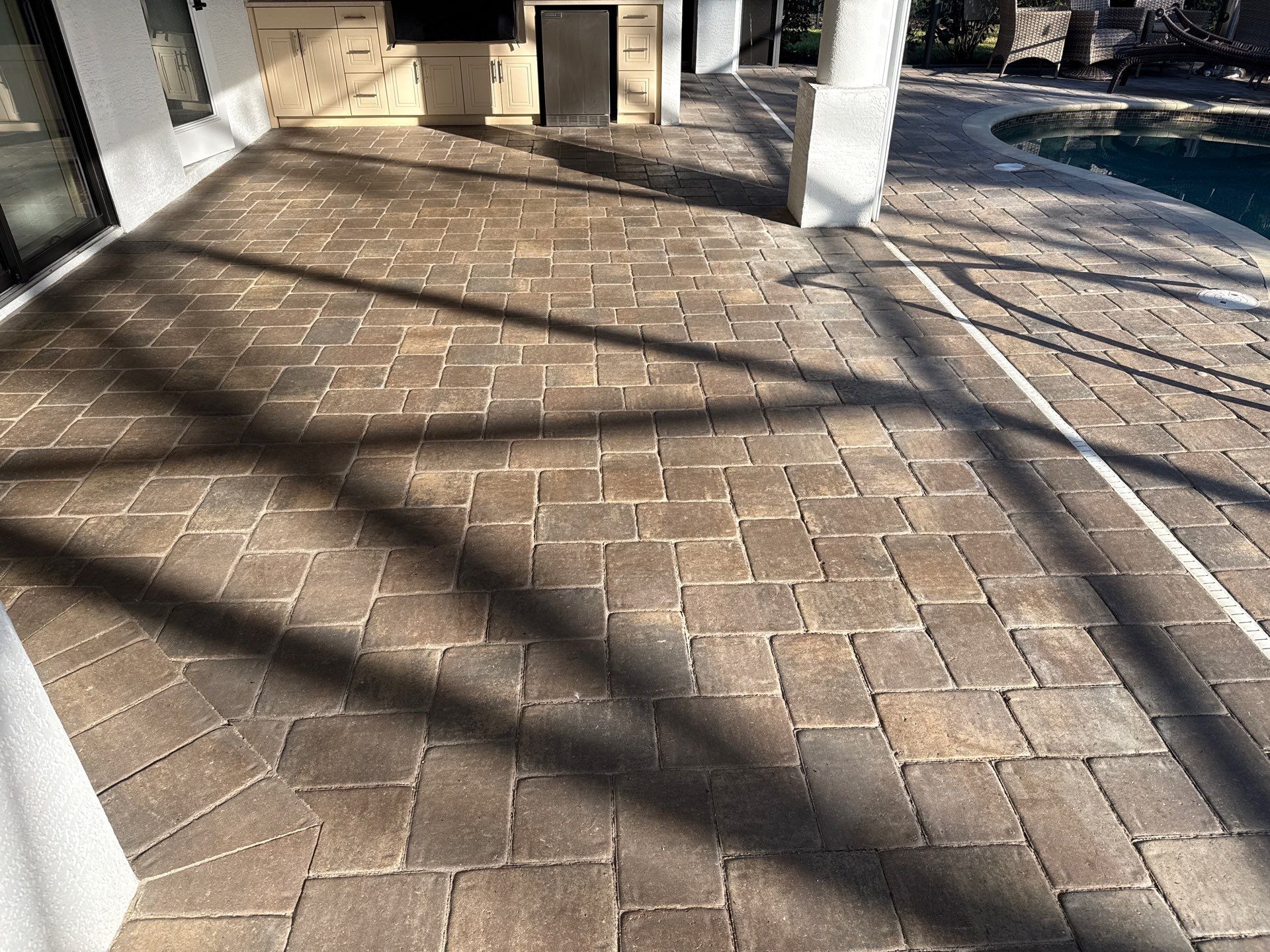 Flat Tile Roof, Paver Pool Deck & Driveway Cleaning | Cove at Twin Rivers, Parrish FL by Sunshine AquaWash