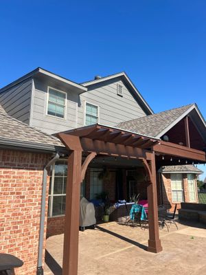 Siding Replacement and Exterior Painting and Pergola Cover Install in Edmond, OK