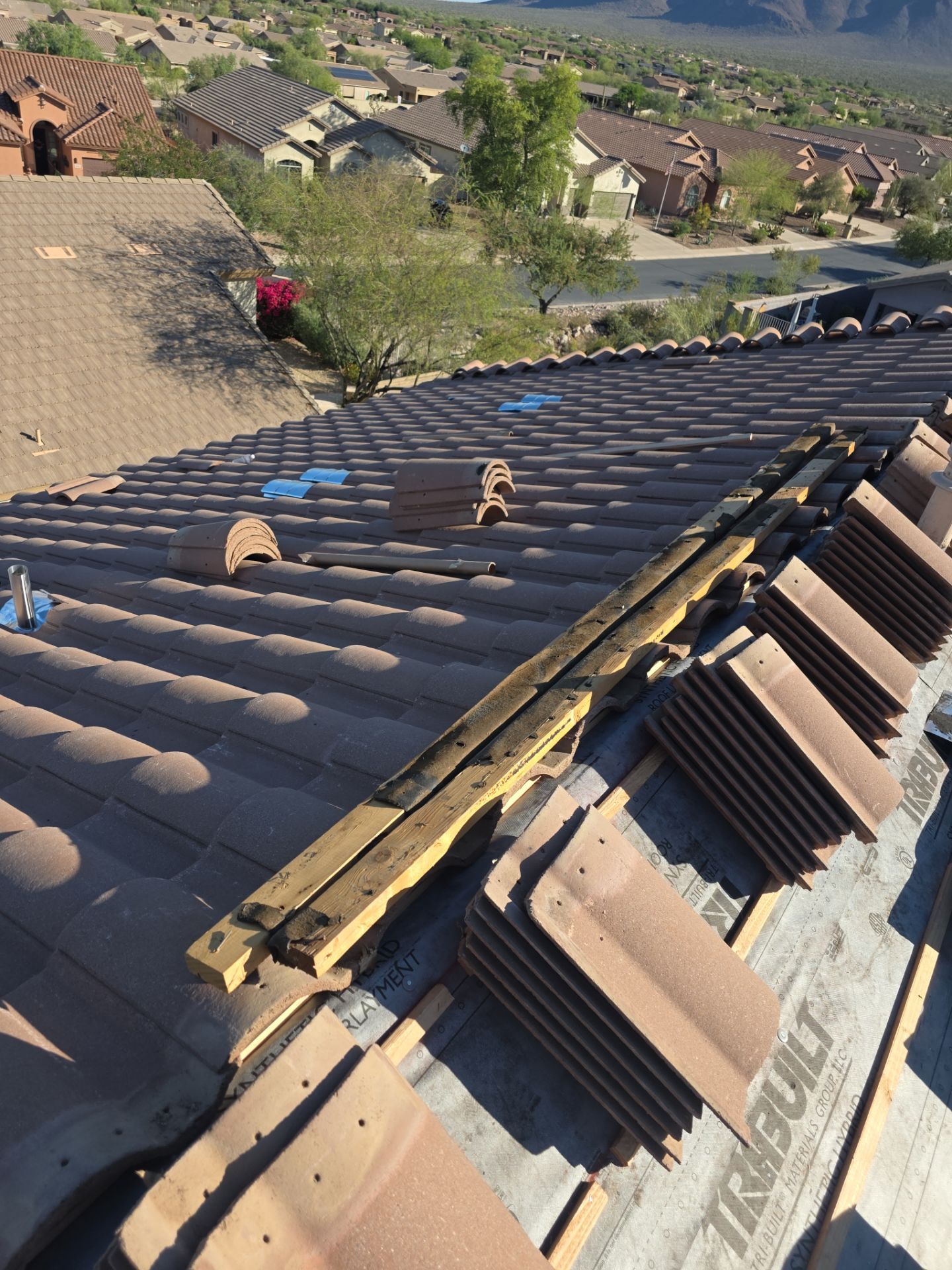 Tile Reset using Concrete Tiles in Gold Canyon by Weather-Tite Roofing