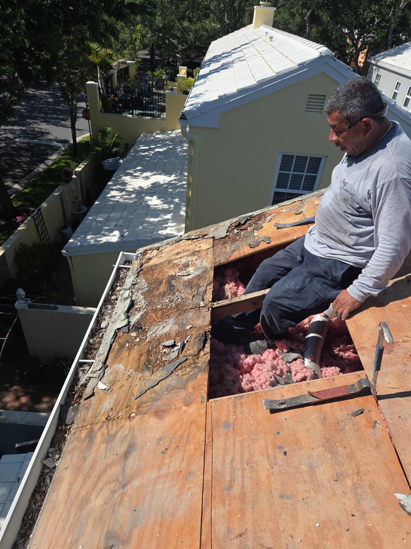 Tile Roof Repair and Decking Replacement in Boca Raton by Aastro Roofing