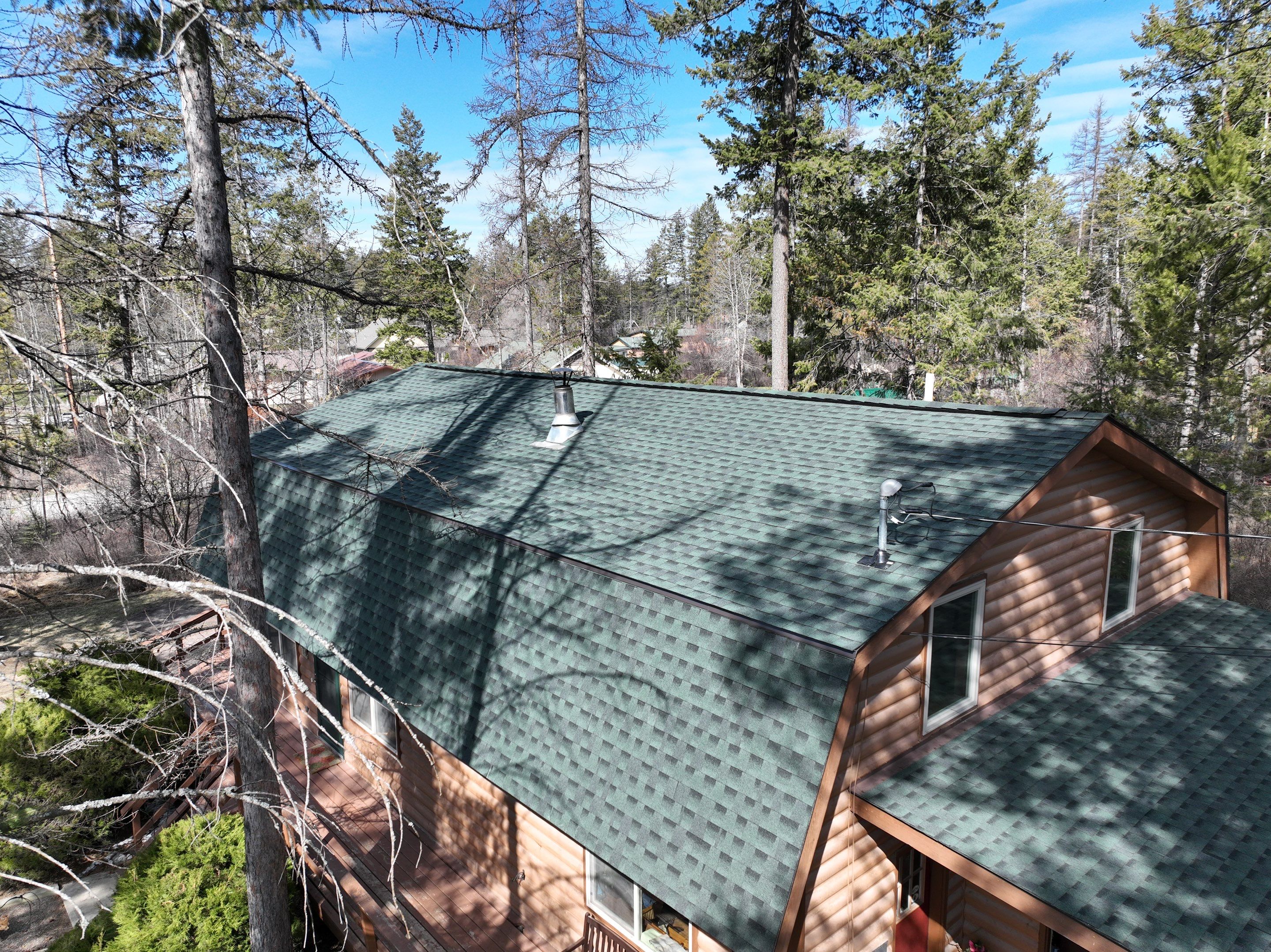 GAF Timberline HDZ - Hunter Green by Montana Roofing Solutions