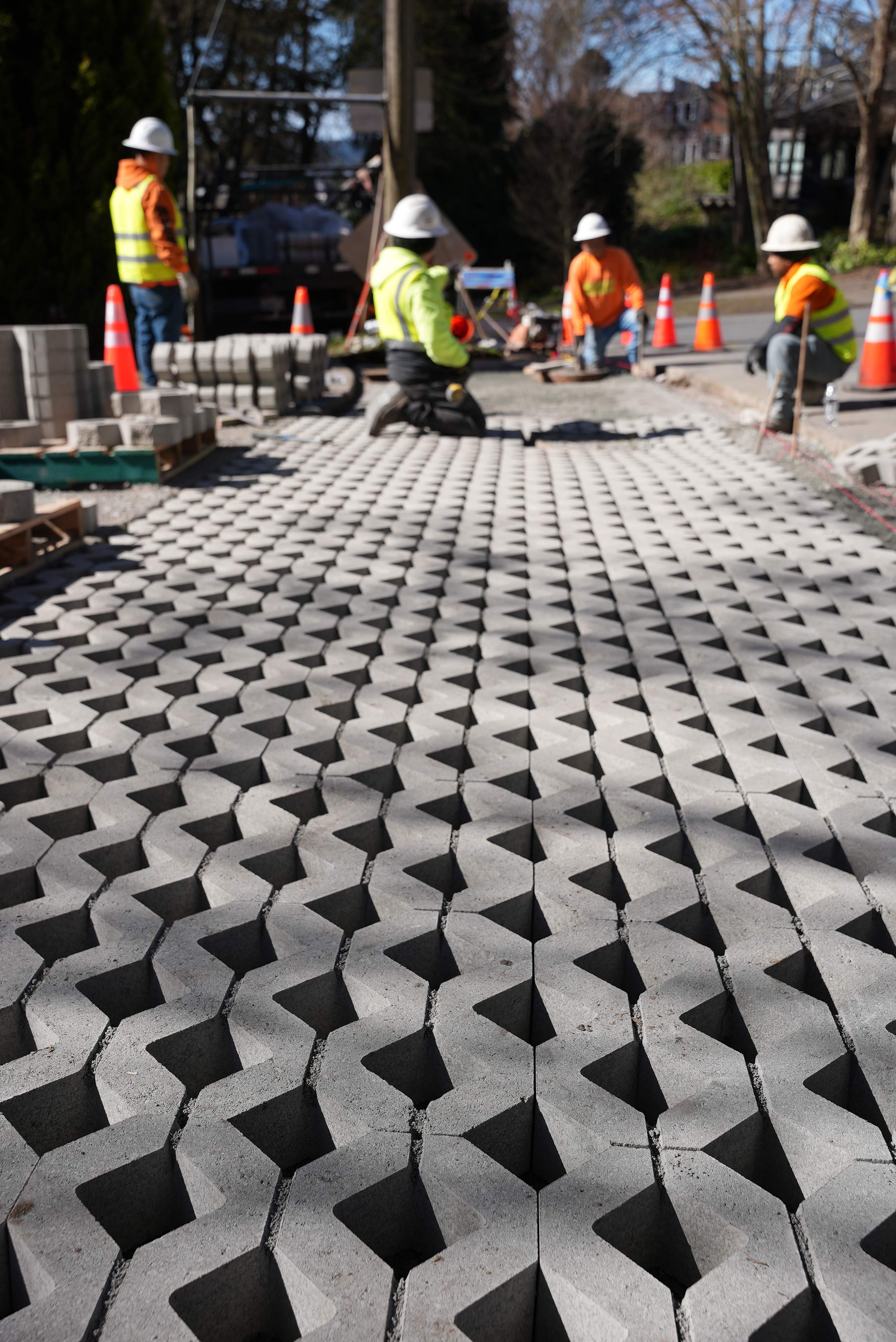 Russell | Turfstone Pavers Driveway  by Jireh Asphalt & Concrete Inc 