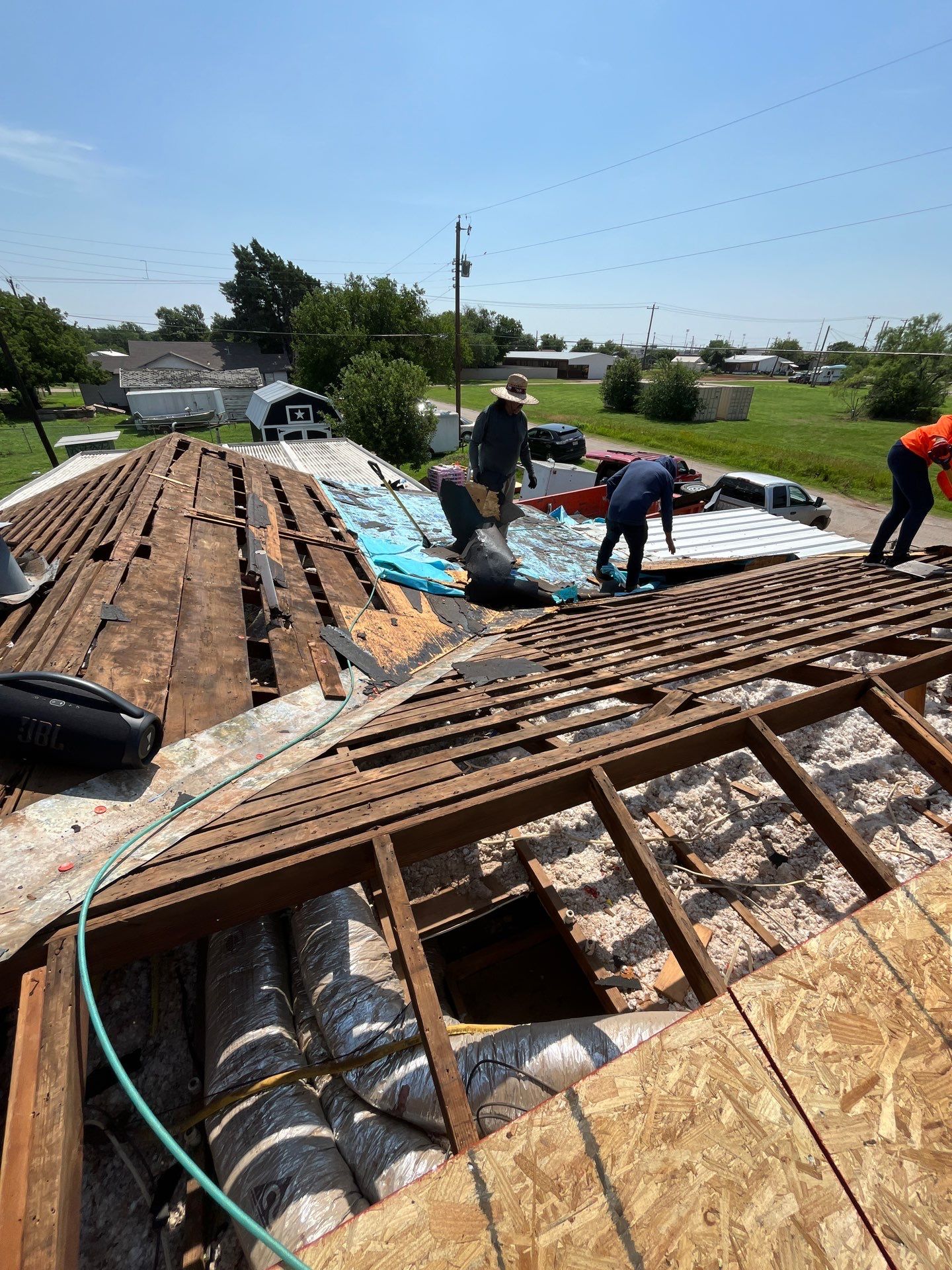 Reroof with Full Redeck by Berry Good Roofing 