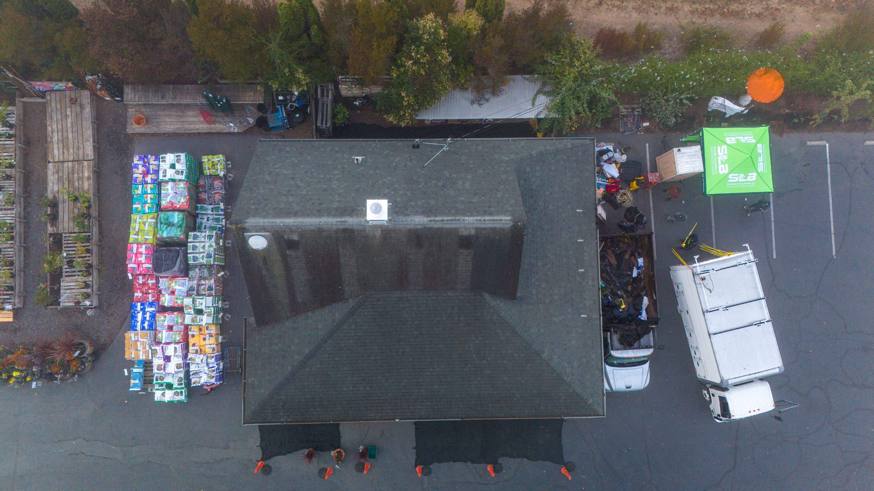 Commercial Roofing Installation using GAF Timberline HDZ RS by Sustainable Living Builders, Inc.