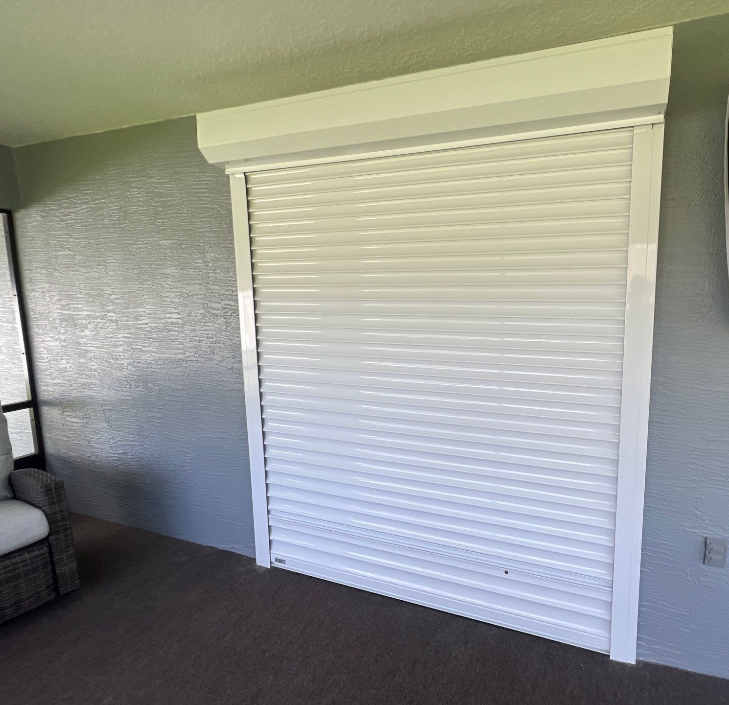 Hurricane Protection in White by Smart Guard Shutters