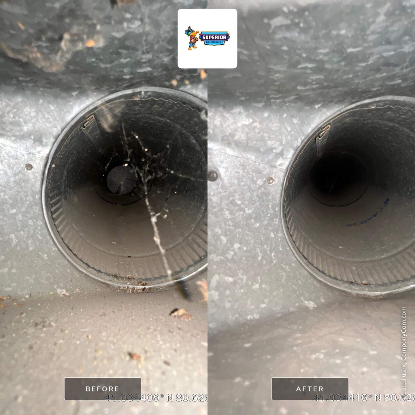 Air Duct Cleaning With a Vacuum Truck in Youngstown, OH by Superior Air Duct Cleaning
