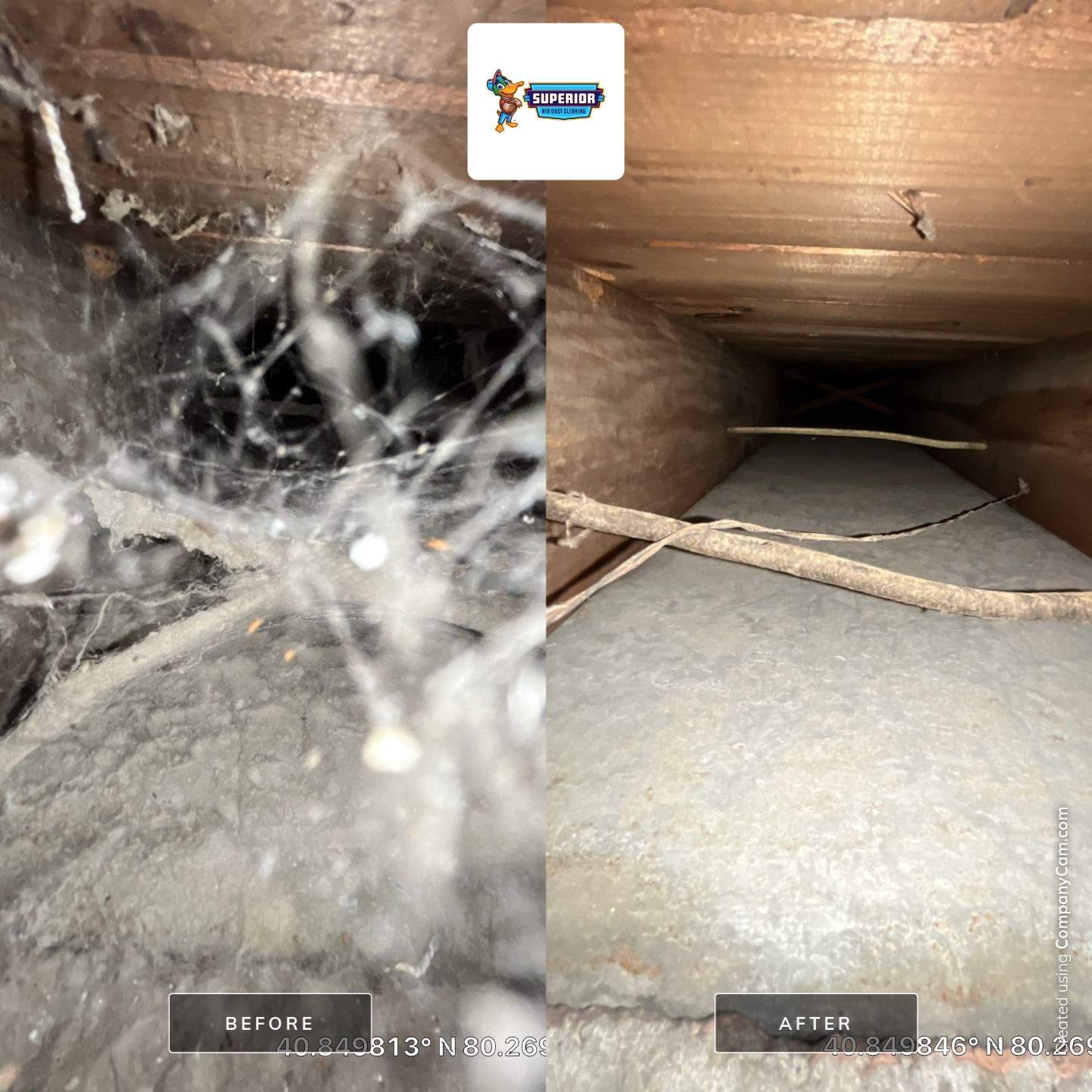 Air Duct Cleaning With a Vacuum Truck in Ellwood City, PA by Superior Air Duct Cleaning