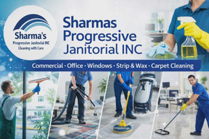 Logo for Sharmas Progressive Janitorial INC