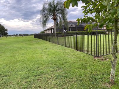 Parrish, FL 4ft. Tall Black 3-Rail Aluminum Fence