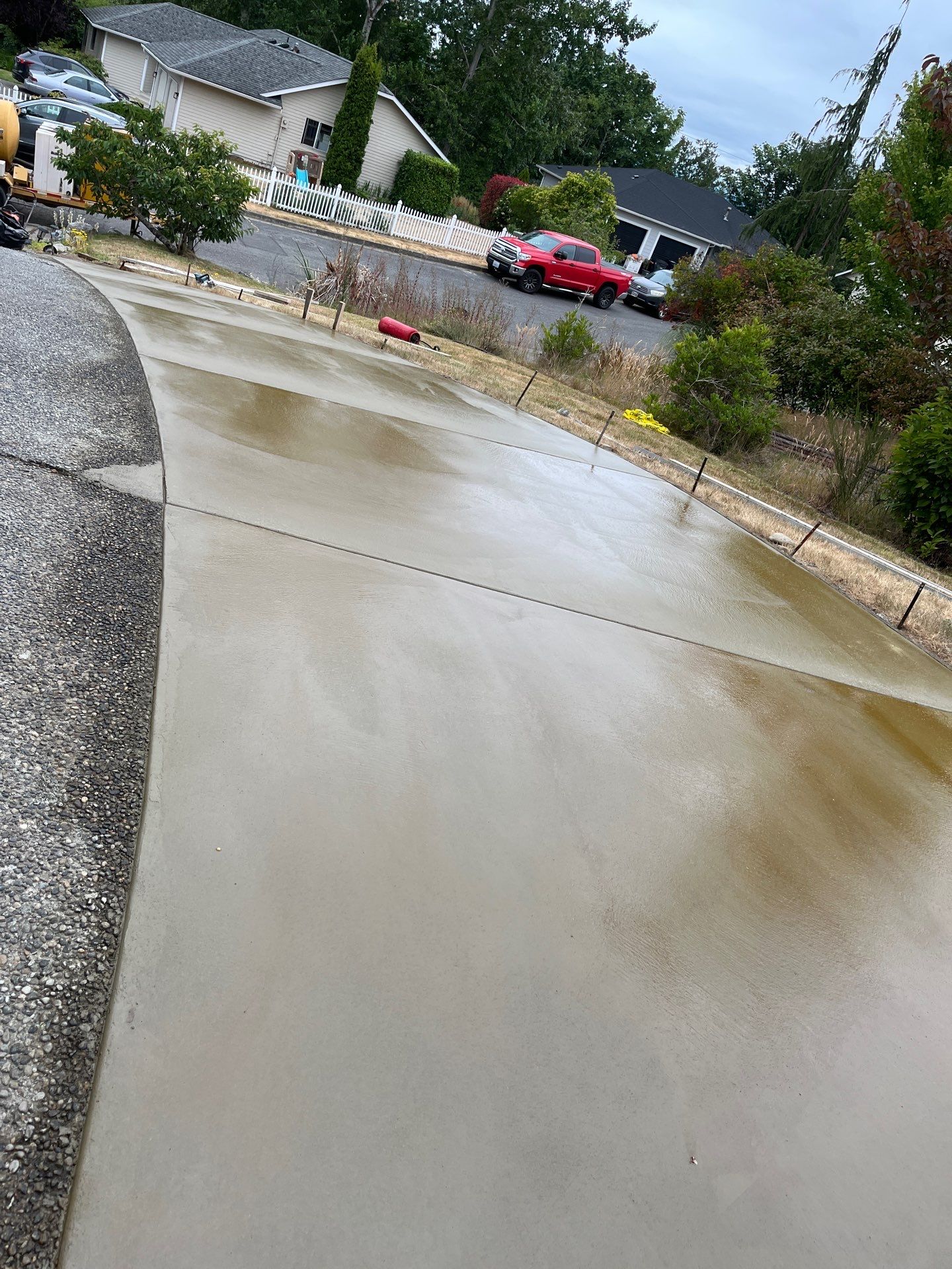 Concrete Back Patio Makeover  by Jireh Asphalt & Concrete Inc 