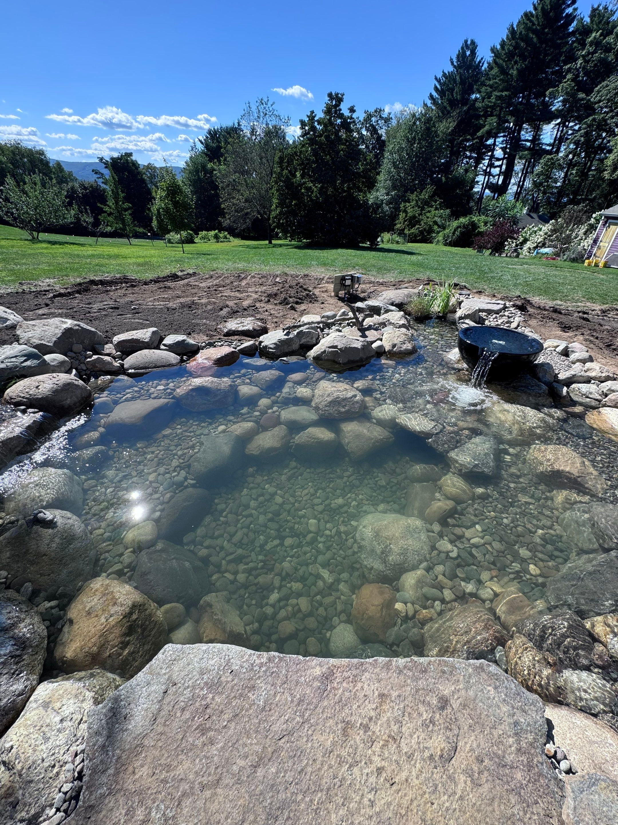 NEW 13’x18’x3' koi pond with 8' waterfall and lots of extra features by Wicked Water Gardens