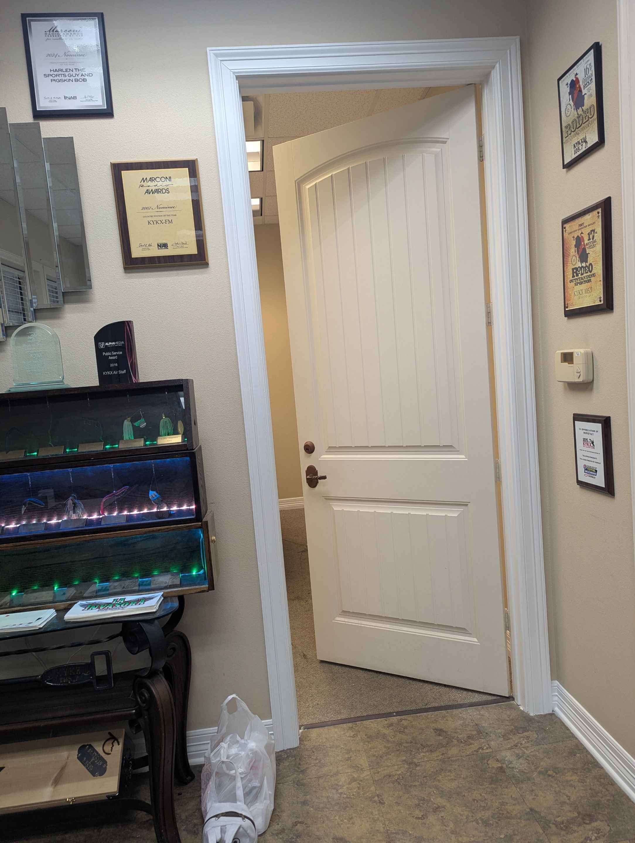 Commercial Interior Painting at KYKX 105.7 in Longview, TX by Quality Coats Painting