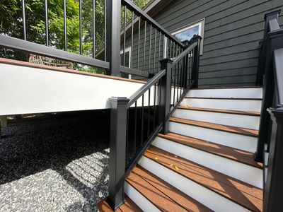 Deck built and Door with new opening in Framingham, MA