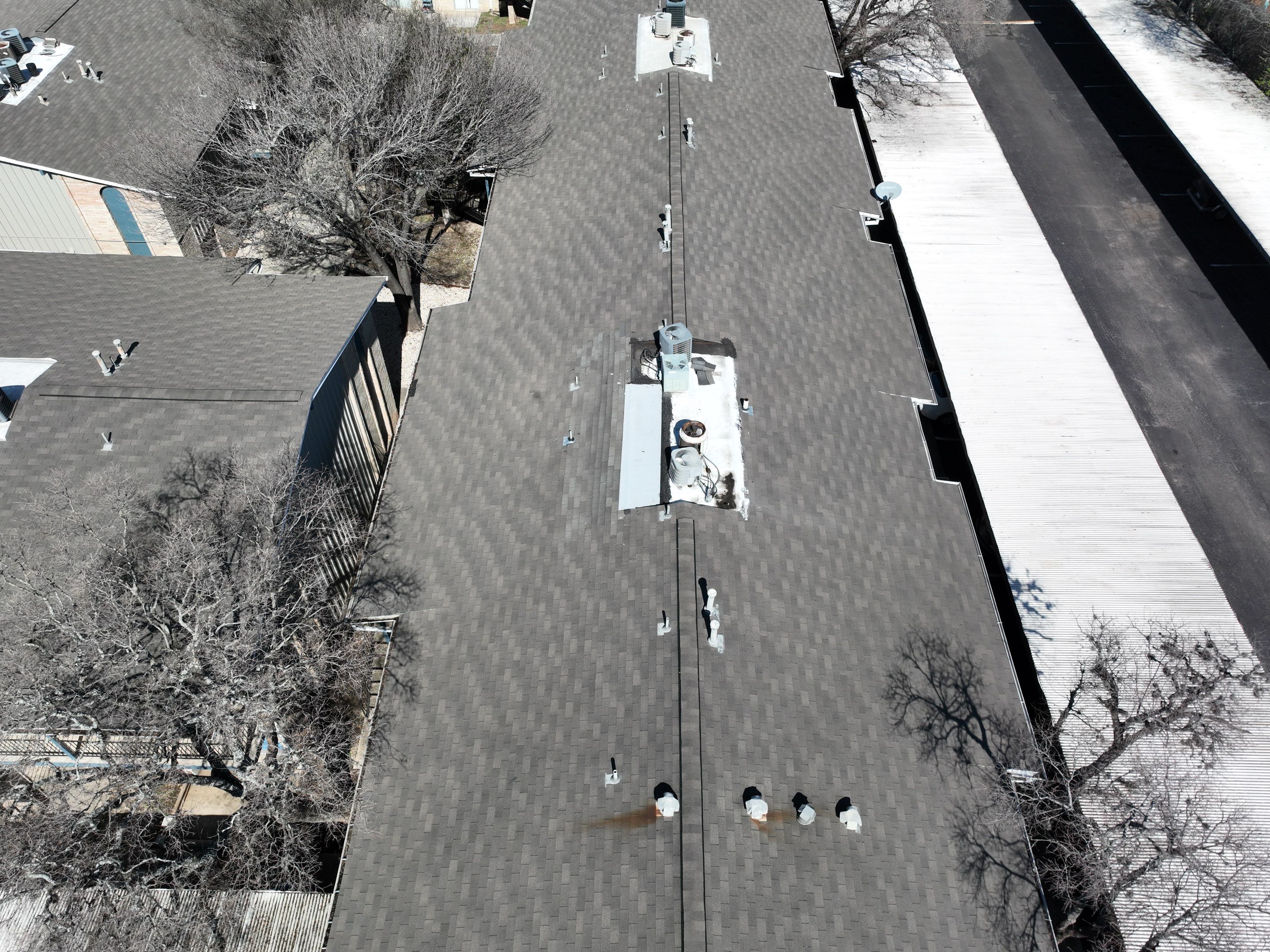 Commercial Roof Inspection using Drone Inspection by Premier Roofing and Contracting