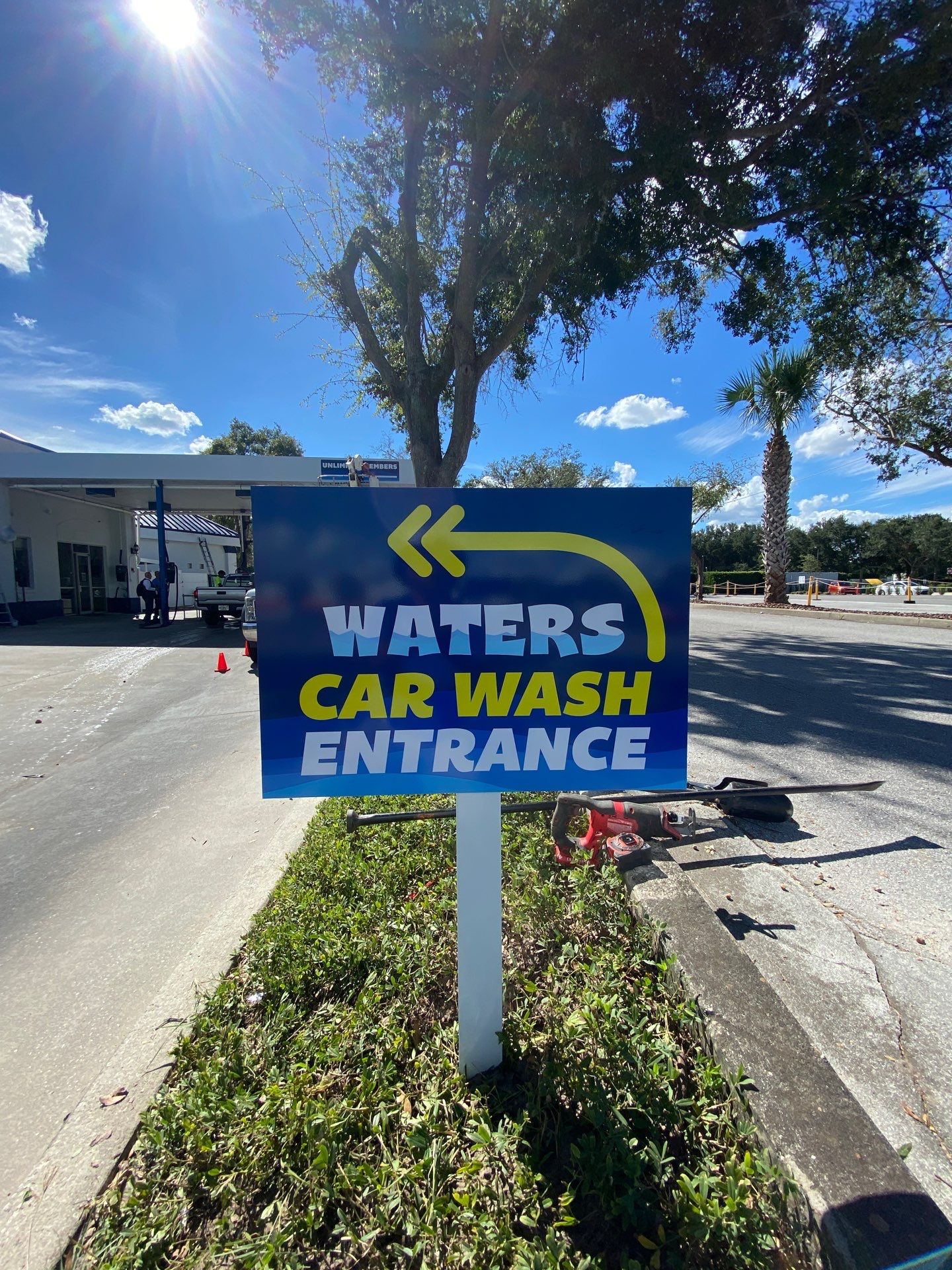 Waters Car Wash Monument Sign and Channel Letters by SignCrafters