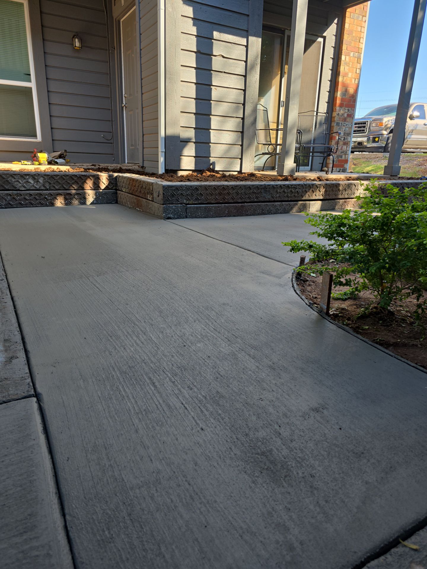 Landscape and concrete work by Clays Services Inc