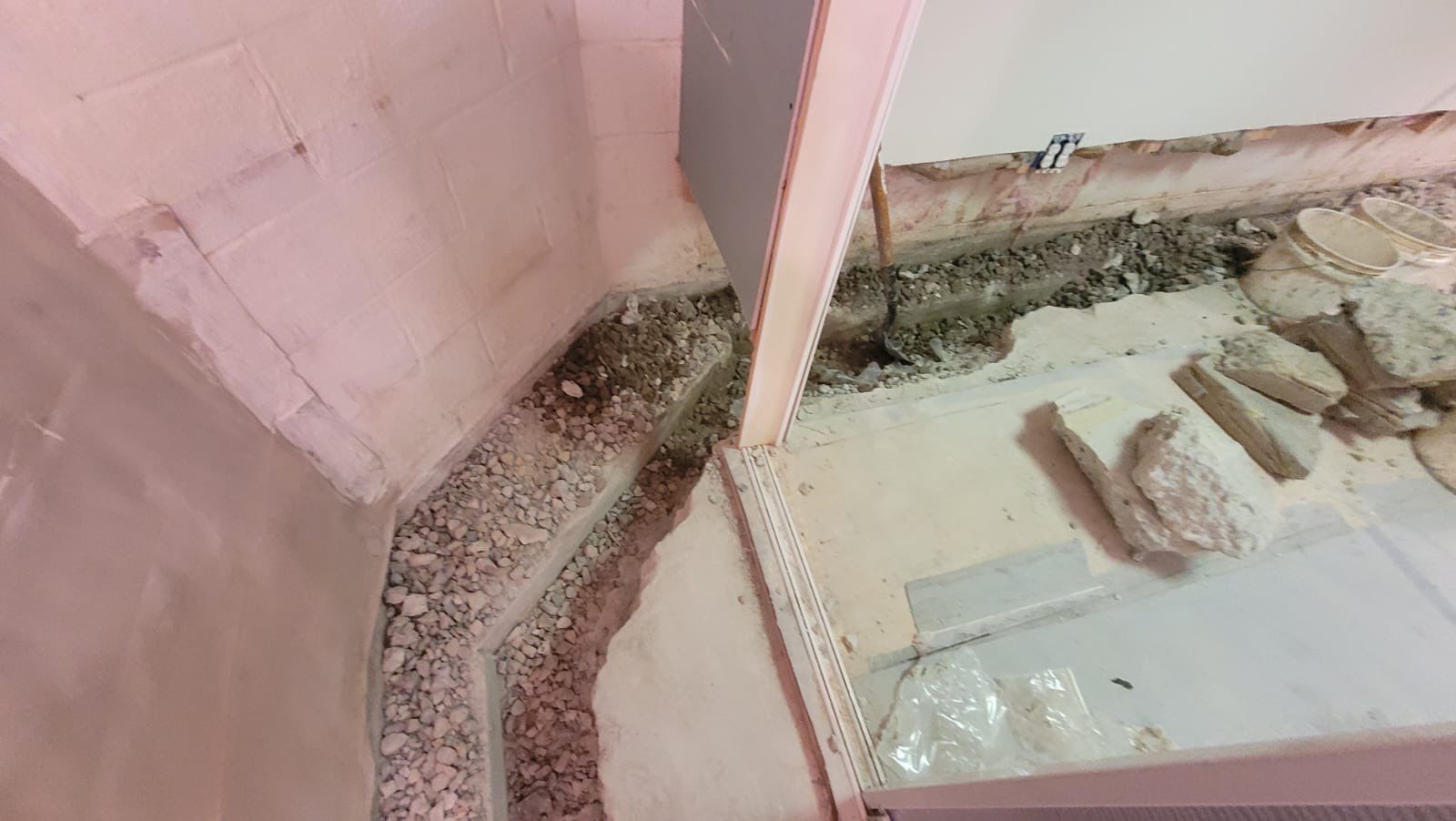 Interior French Drain With Radon Seal & Mold Remediation in Wall Township by Pure Service Pro, LLC 