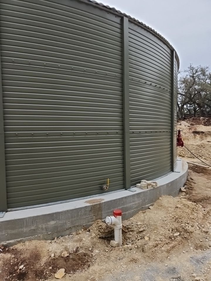 Commercial structure utilizing rainwater harvesting for all its water needs! by Hill Country Rain Water
