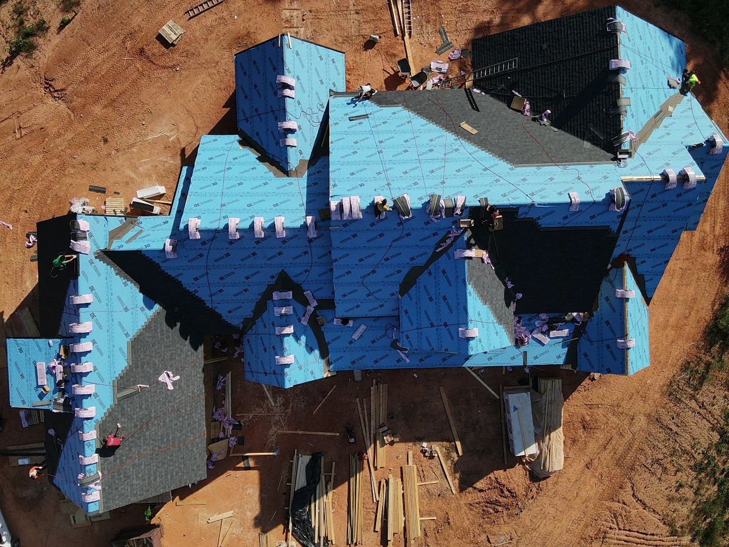 New Construction Residential Roofing Installation using Owens Corning by Inspector Roofing and Restoration