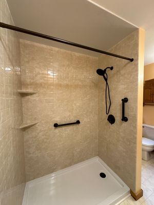 Tub to Walk-In Shower Installation in Jamaica, VT