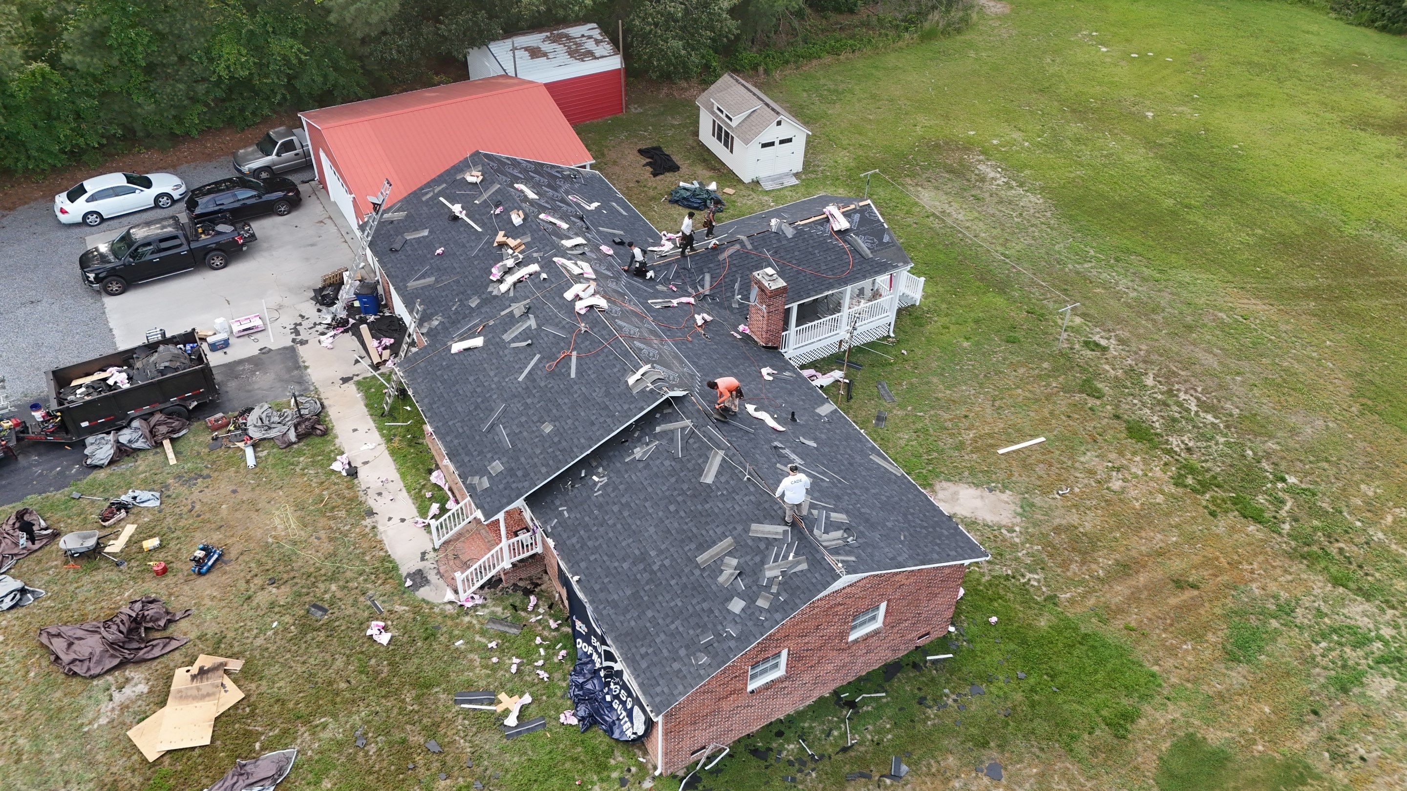 Complete Architectural Shingle Roof Replacement Project in Hudgins by Cade Construction