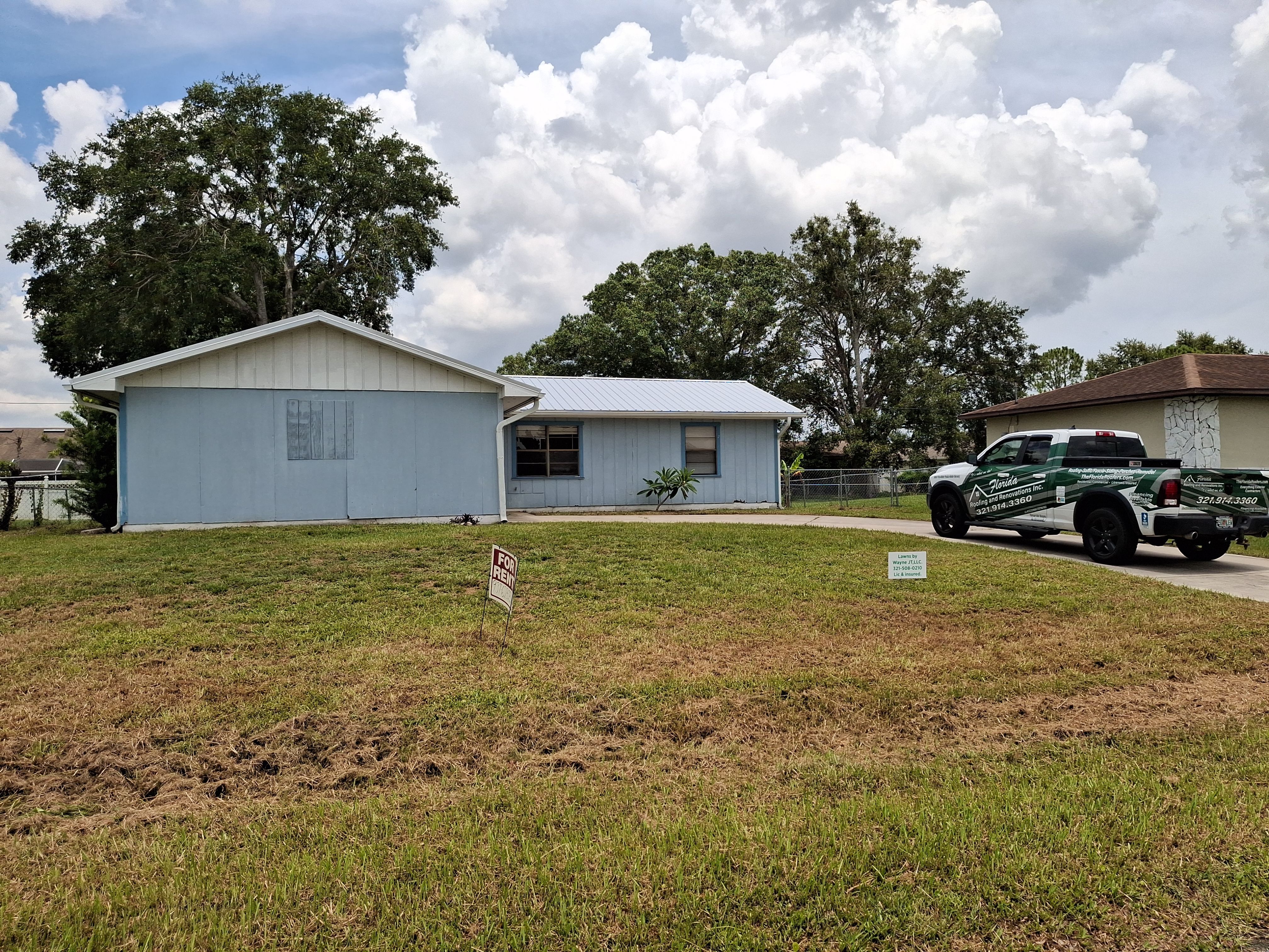 Vinyl Siding Installation and Structural Wood Rot Repair in Palm Bay by Florida Roofing and Renovations Inc.