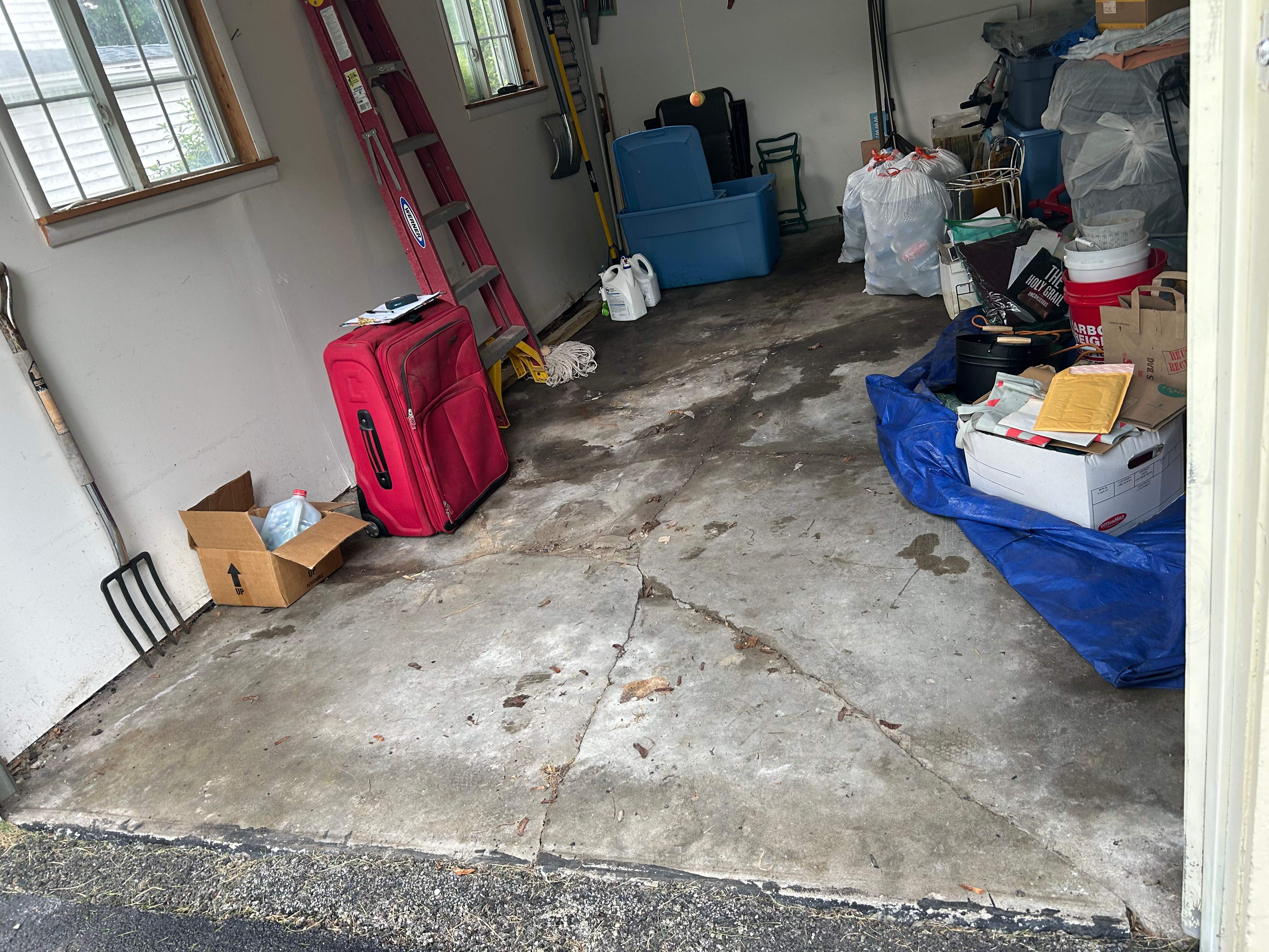Concrete garage floor replacement   by NG Masonry & Construction LLC