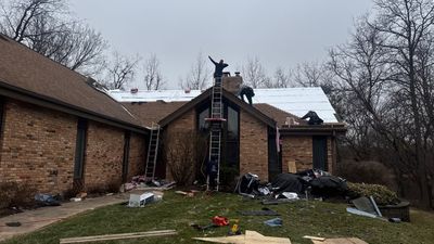 Turtle Shell gutter protection installation in West Chicago, IL 60185, photograph 65