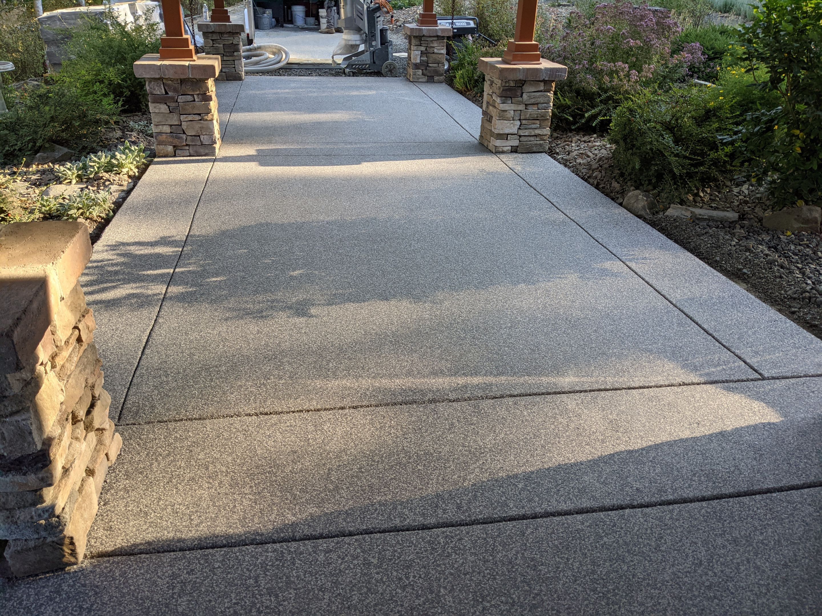 Patio Installation using Echo 1/4" Chip by Croc Coatings, LLC
