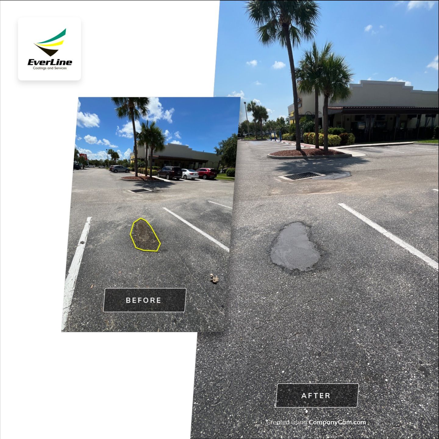 Smart Maintenance, Lasting Appeal: Parking Lot Upgrade at Applebee’s by Everline Coatings & Services - Southwest FL
