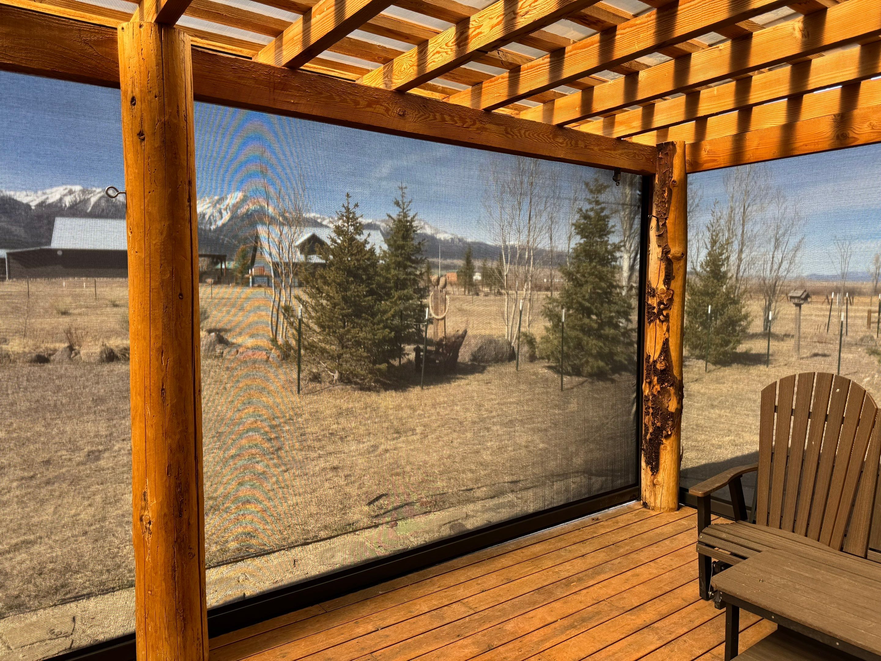 Motorized Screens using Progressive MagnaTrack Screens by Outdoor Solutions Colorado