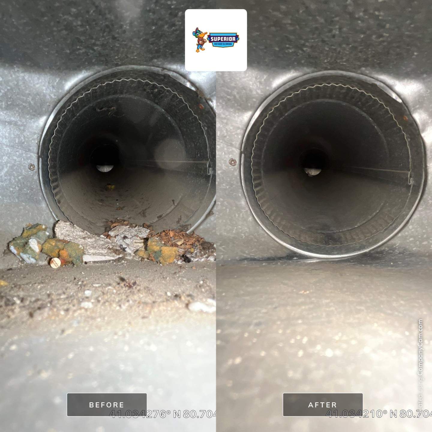 Air Duct Cleaning With a Vacuum Truck in Youngstown, OH by Superior Air Duct Cleaning