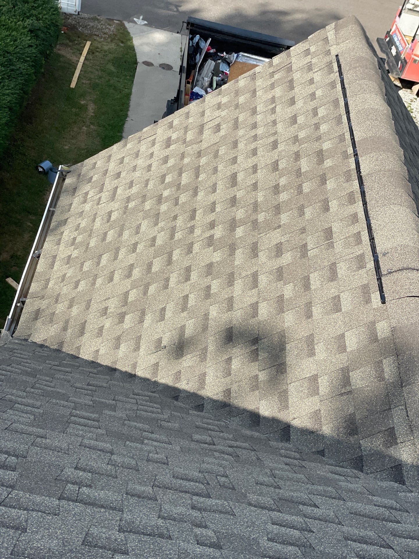 Residential Roofing Installation using GAF Timberline HDZ Weathered Wood by Rainstoppers Roofing