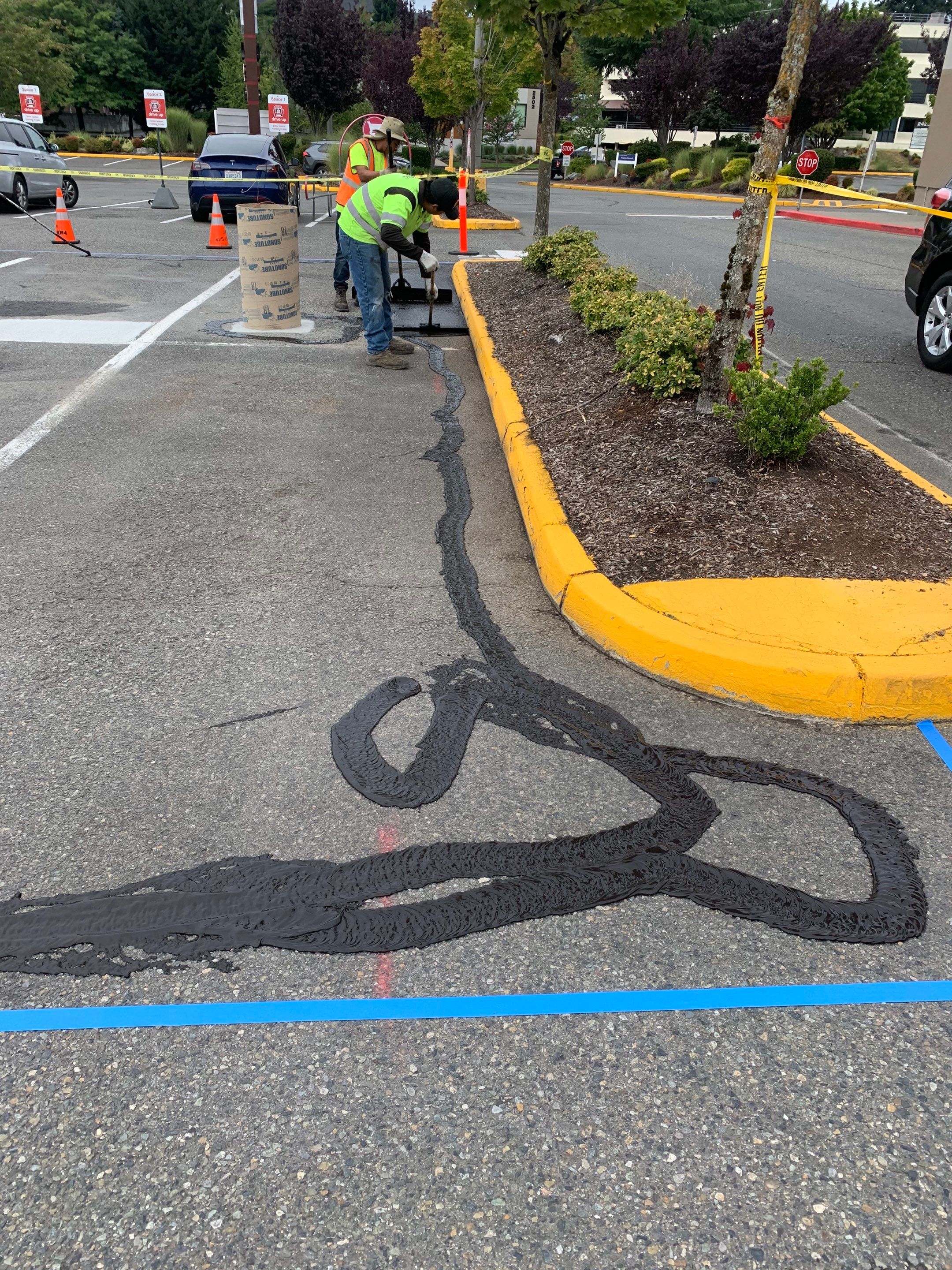 Trisha | Asphalt Parking Lot Repair   by Jireh Asphalt & Concrete Inc 