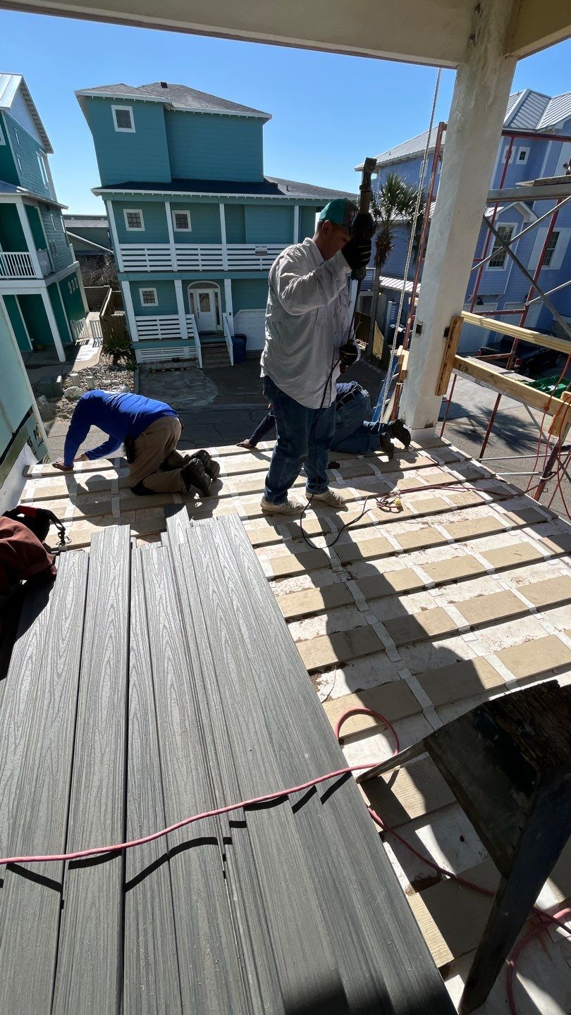 Walk Out Patio Cover by Bayfront Roofing and Construction