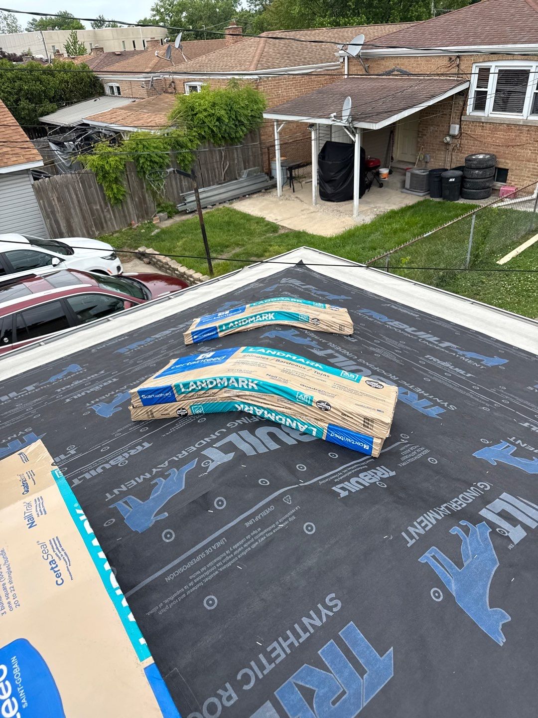 Roof replacement by wind damage by Just Brilliant Restoration JBR