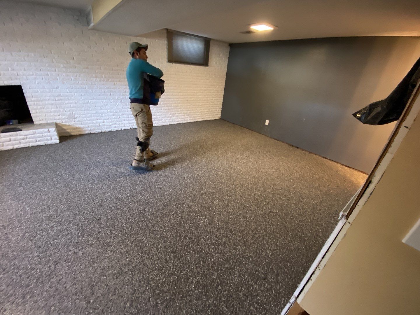 Basement using Silver Creek by Select Painting, Coatings & Garage Cabinets