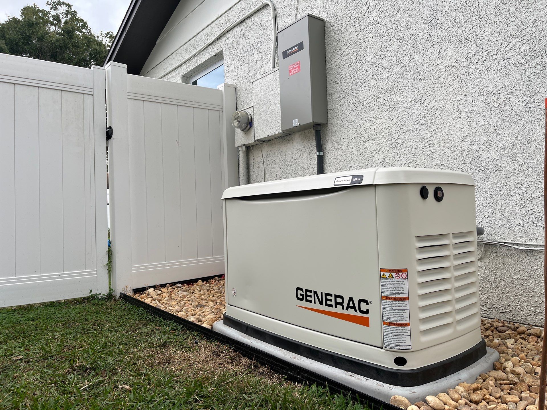 18kW Generac Whole Home Generator and 200A Automatic Transfer Switch by Smartron Electric