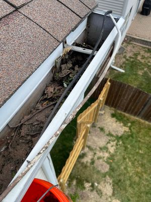 Completed gutter protection installation in Naperville, IL 60564