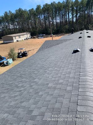 Roof replacement: 8455 Jack Williams Rd • Wilmer, AL 36587