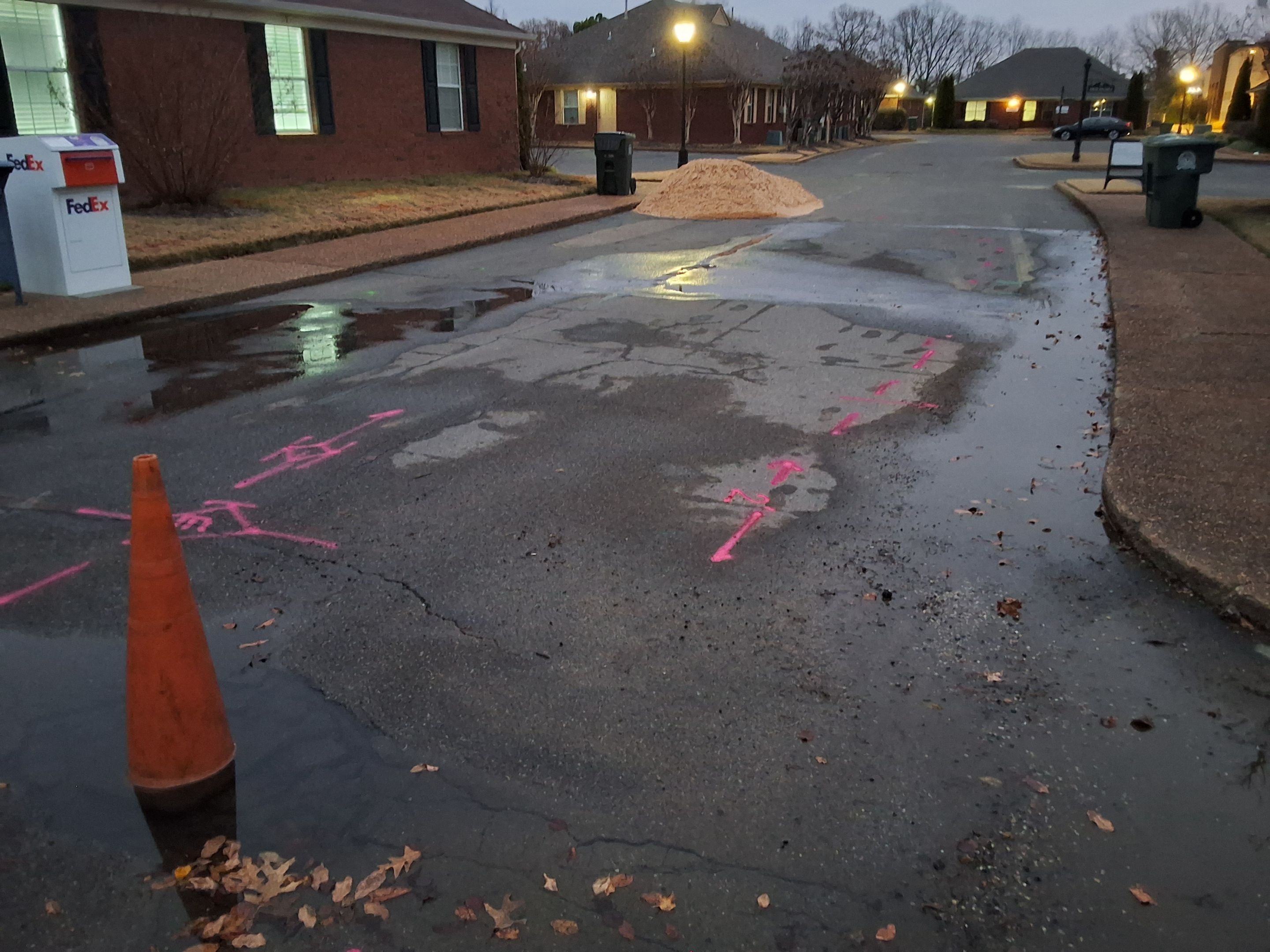 Locating Utilities for water leak repair (Plumbing Company) by Alsip Locating Service, LLC