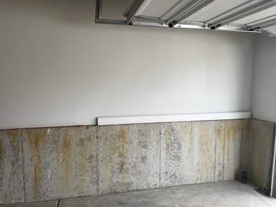 Garage ceiling and walls painting