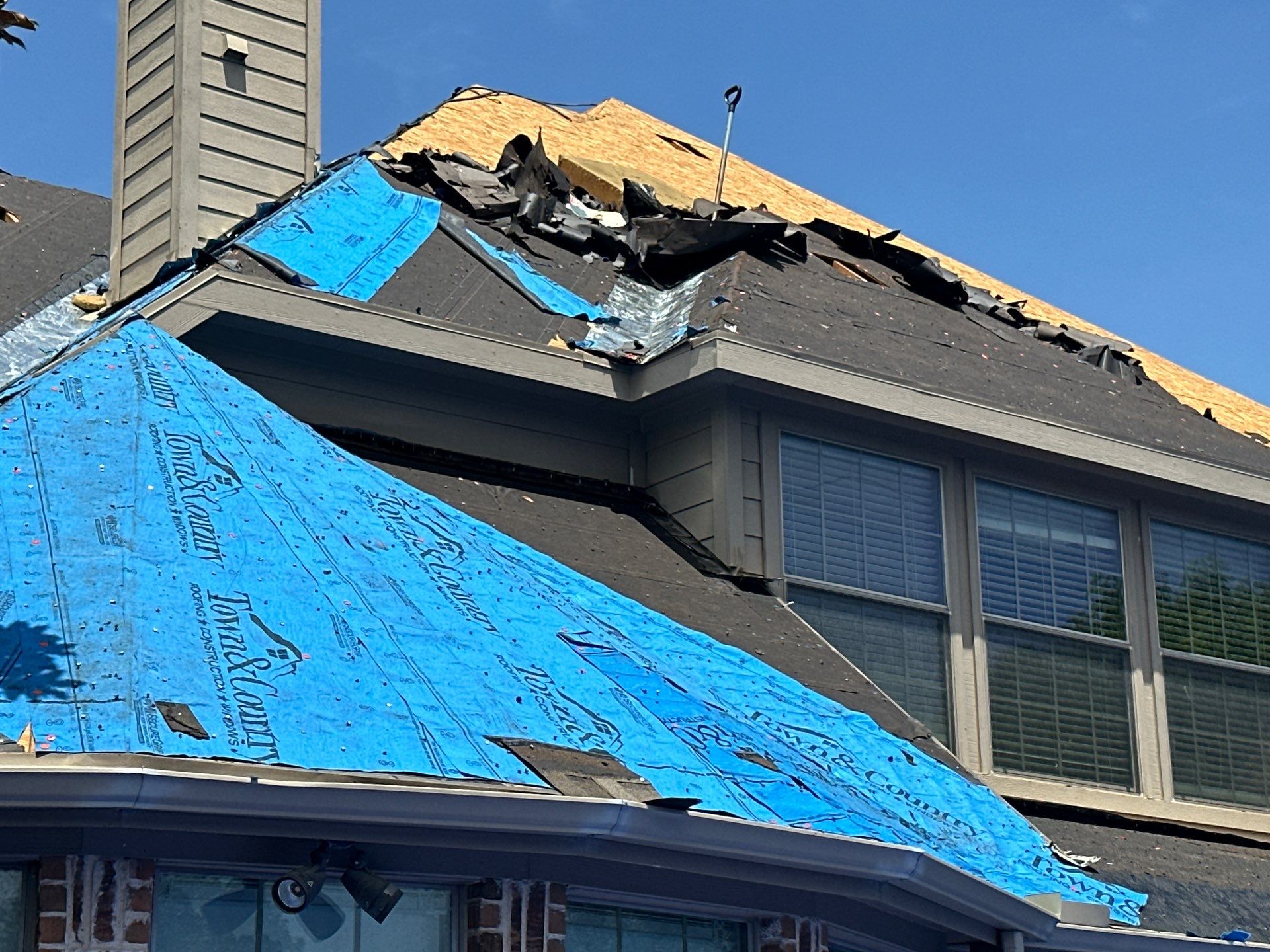Residential Roof Repair using IKO Dynasty Class 3 Impact Resistant Shingles by Becker Roofing and Exteriors