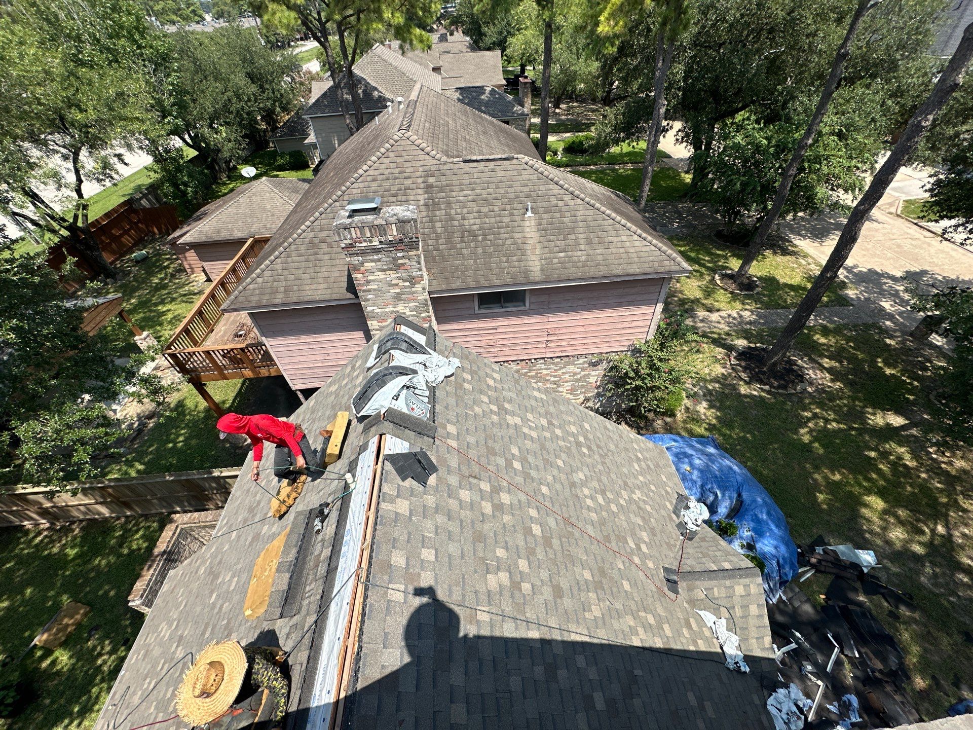Project in Houston by Motion Roofing