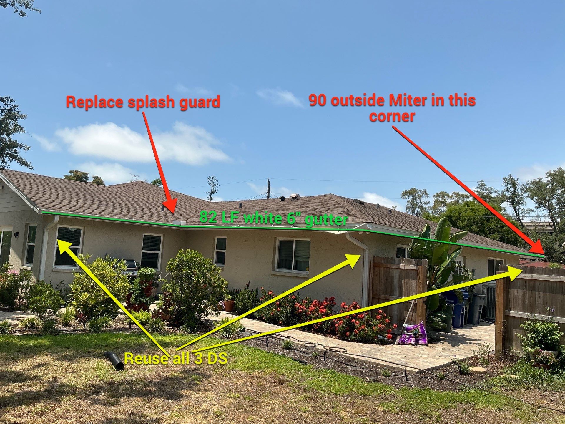 Gutter Repair & Realignment Services in Sarasota by Gutter Professors