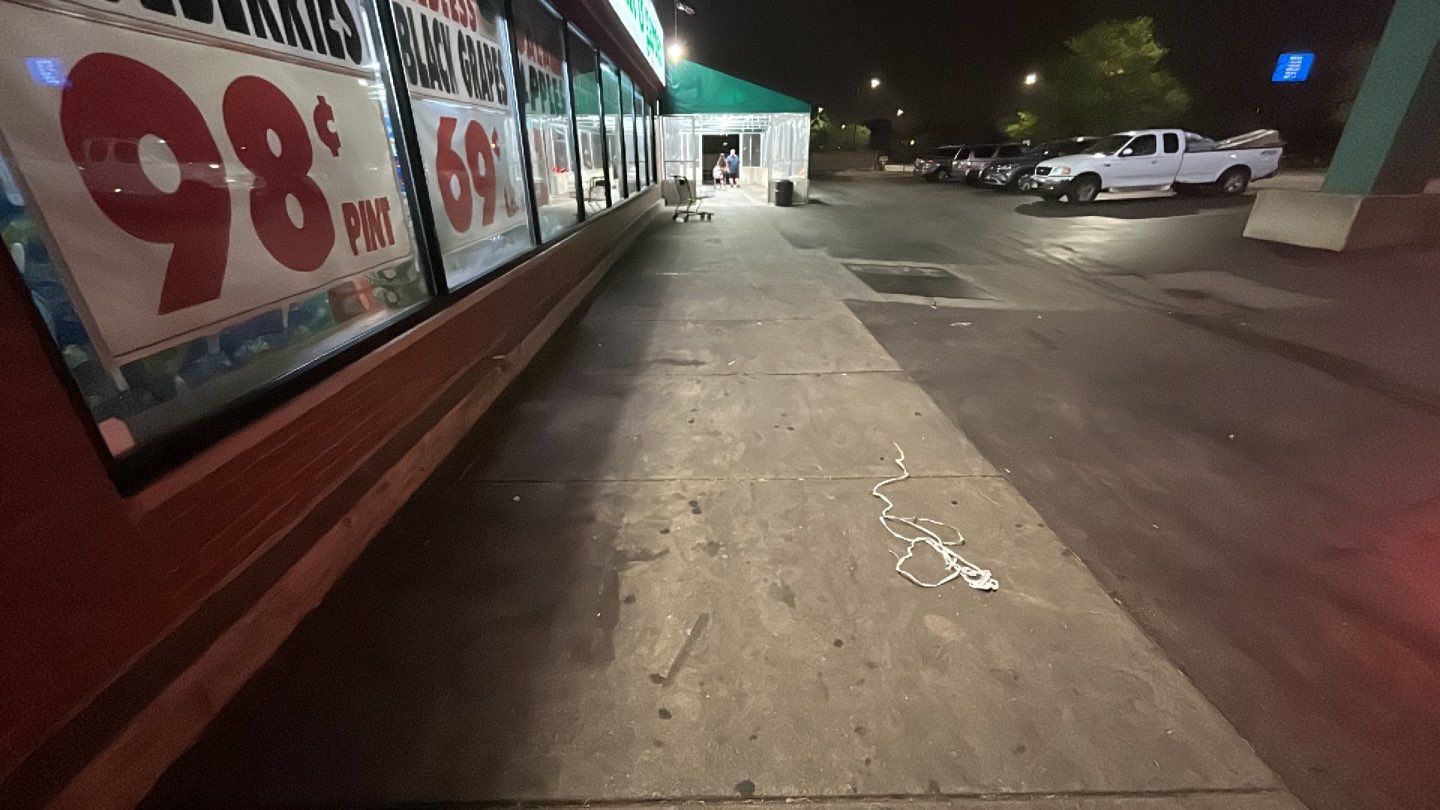 Concrete sidewalk cleaning and degreasing by Northern Power Washing LLC.