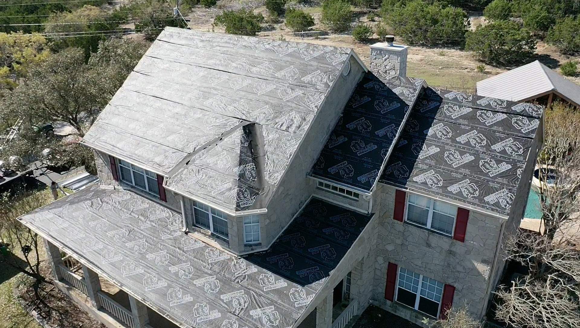 Residential Metal Roof Installation using McElroy Metal by Premier Roofing and Contracting