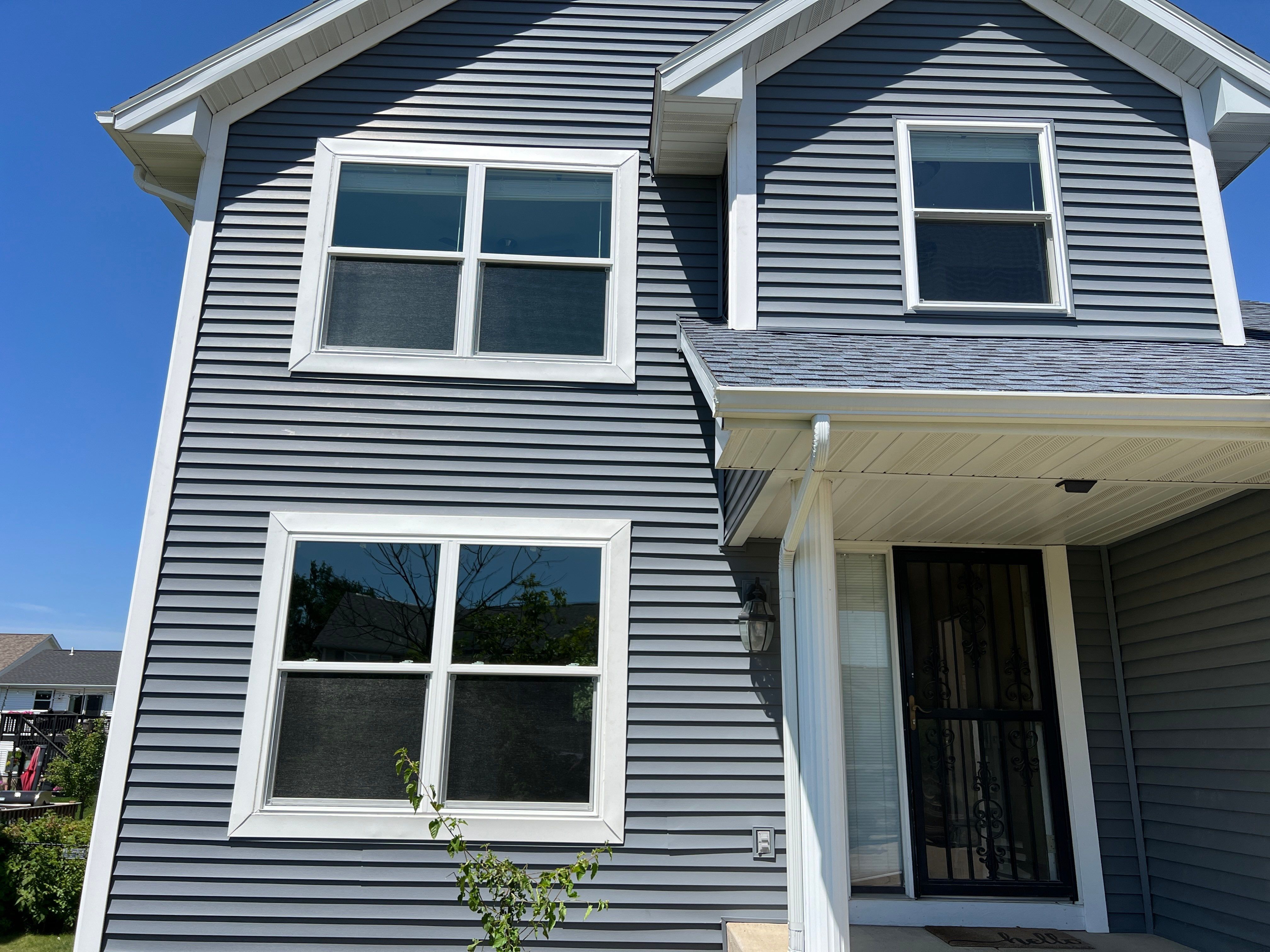 Window and siding replacment using Pella 250 series vinyl window by United Windows and Siding LLC