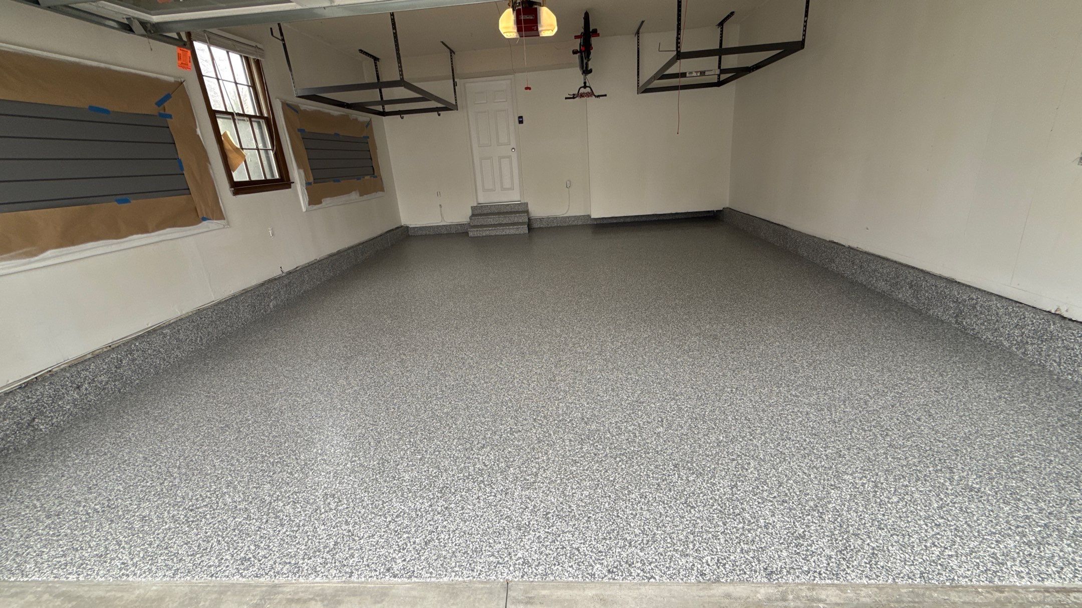 Another Beautiful Stonehenge Flake Floor !! by Banner Garage