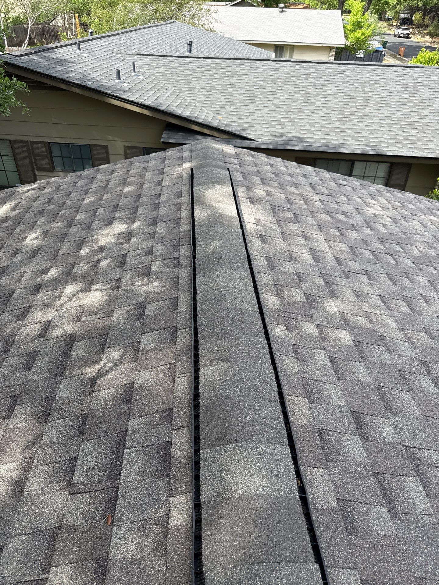 Residential Roof Replacement using GAF - HDZ - Weathered Wood by Action Exteriors Austin